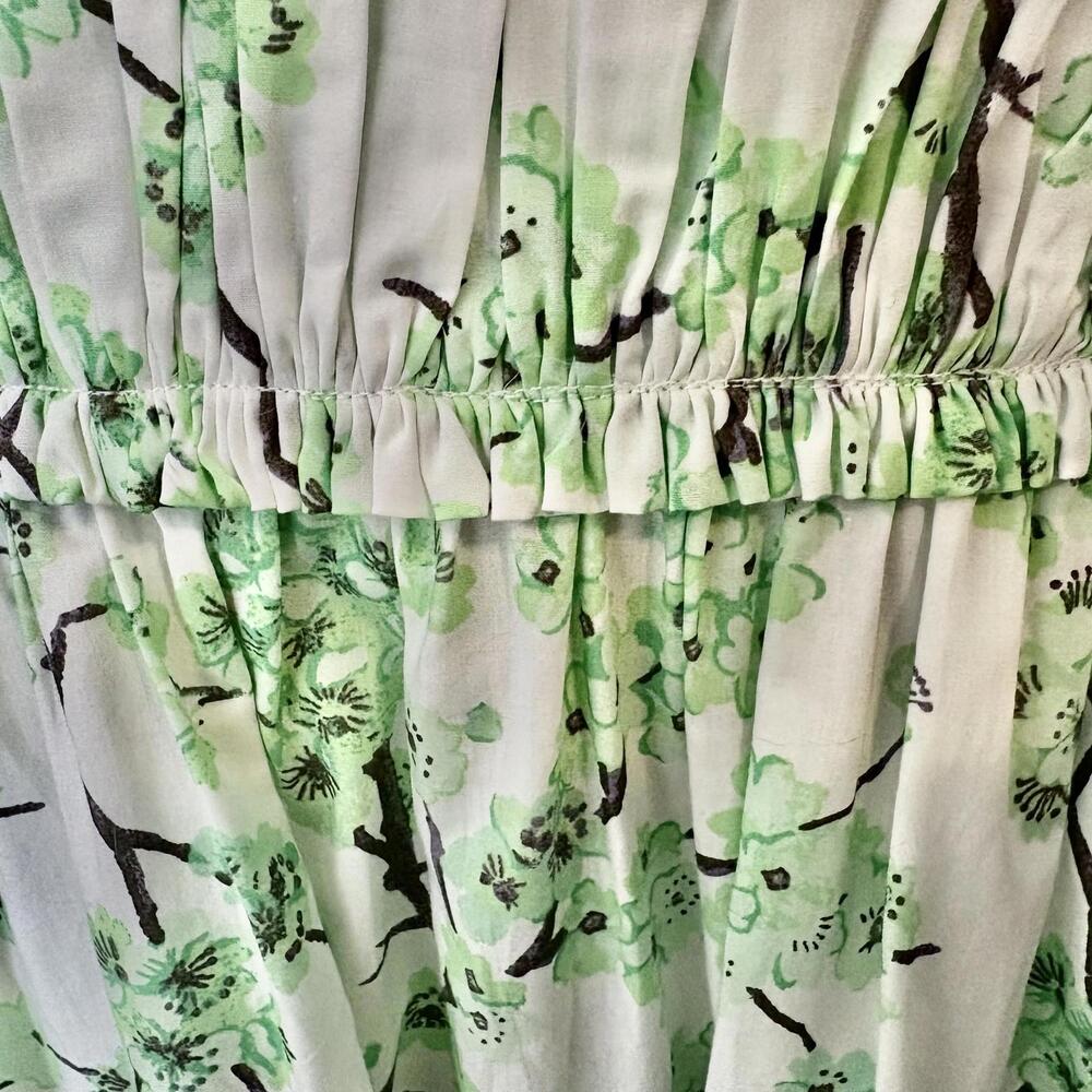 J. Crew Re-imagined Pleated Floral Cotton Maxi Dress 12 - Picture 4 of 9